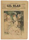 VARIOUS ARTISTS. GIL BLAS. Group of 198 loose issues and 60 issues bound in 2 volumes. 1891-96. Each approximately 15x11 inches, 40x28